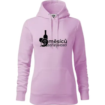 Dámská mikina 9 měsíců střízlivosti - Mikina dámská Cape s kapucí - XS ( Orchid )
