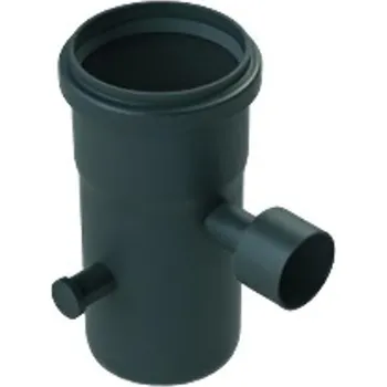 Kouřovod Odváděč kondenzátu s měřícím otvorem Almeva Starr DN 250, černá