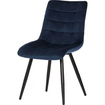 Jídelní židle Jídelní židle STELLA — kov, samet, více barev Modrá