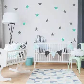 Pastelowe Love Pastelowe Love® samolepka na zeď - malé hvězdičky - 043 - levandule Sada samolepek