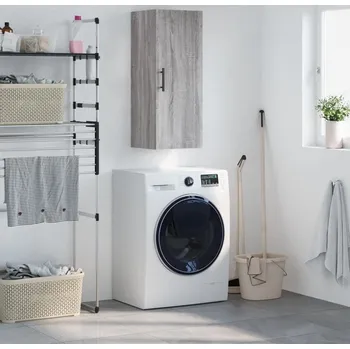 Koupelnový nábytek vidaXL Nástěnná skříňka 34,5 x 34 x 90 cm [828879] Barva: šedá sonoma