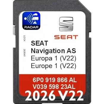 Mapový podklad pro GPS navigaci Aktualizace map SEAT MiB2 Media AS Europe V22