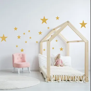 Pastelowe Love Pastelowe Love® samolepka na zeď - sada hvězd - 021 - žlutá Sada samolepek