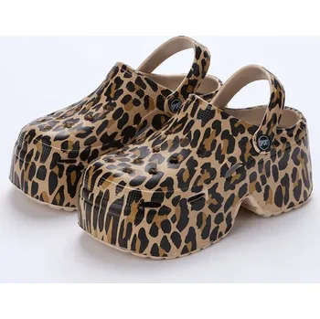 Dámské pantofle Leopardí pantofle na platformě – dámské Barva: Leopardí, Velikost: 35-36