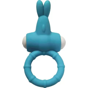 ARMONY - Silikonový vibrační kroužek s králíčkem , zelený