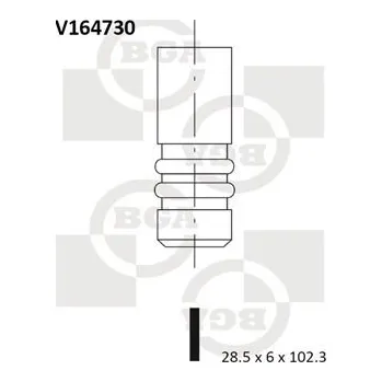 Ventil motoru Sací ventil BGA V164730