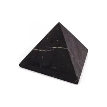 Karélie, Šungit Šungitová pyramida 5x5 cm neleštěná