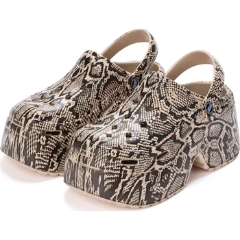 Dámské pantofle Leopardí pantofle na platformě – dámské Barva: Vzorovaná, Velikost: 39-40