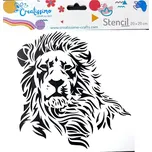 Creatissimo Plastová šablona Lev 20 x 20 cm