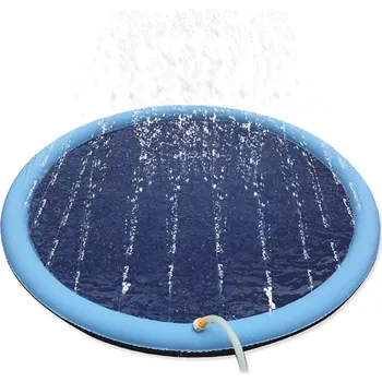 bazén pro psa Dog Fantasy Brouzdaliště s vodními tryskami 100 cm modré