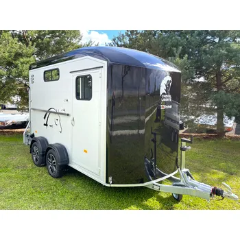 Přívěs pro přepravu koně a skotu CHEVAL LIBERTE MULTIMAX®, ČERNÝ, velká sedlovna, přívěs pro velké koně