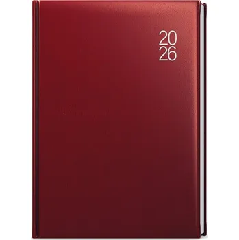 Diář Baloušek, s.r.o. DENNÍ DIÁŘ A5 DAVID - BALACRON 2026 - BDD7 - STRUKTUROVANÝ POVRCH Barva: Bordó