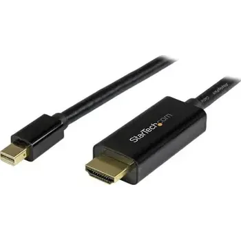 Video kabel StarTech pasivní adaptér Mini DisplayPort M na HDMI M černá 3m (MDP2HDMM3MB)