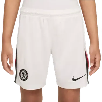 Pánské kraťasy Dětské venkovní fotbalové šortky Nike Chelsea FC 25/26 bílé