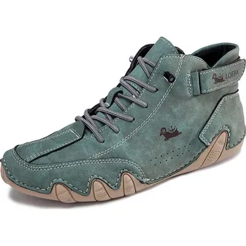 Pánské tenisky Pánské kožené tenisky na běžné nošení Barva: Zelená, Velikost: 47