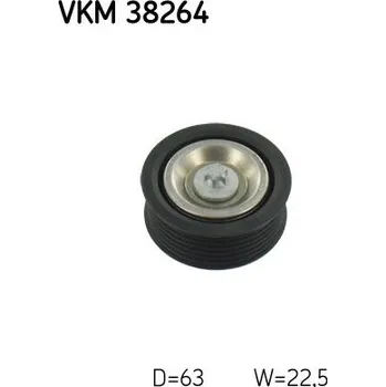 Vratná/vodicí kladka, klínový žebrový řemen SKF VKM 38264