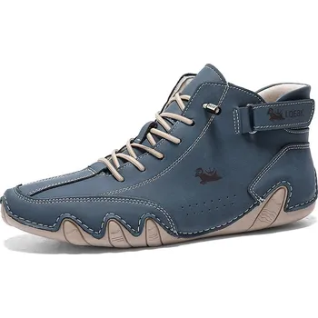 Pánské tenisky Pánské kožené tenisky na běžné nošení Barva: Modrá, Velikost: 47