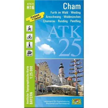 ATK25-H16 Cham (Amtliche Topographische Karte 1:25000) - Landesamt für Digitalisierung, Breitband und Vermessung