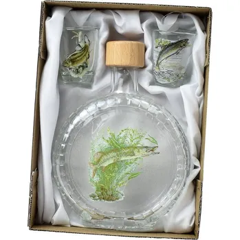 Sklenice VEA Šternberk Sada Peggy 350 + 2 x kalíšek 30 ml ryby