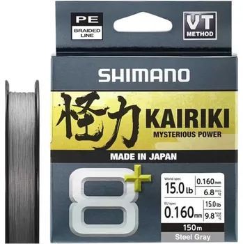 Šňůra Shimano Kairiki 8+ Steel Grey 150 m 0,16 mm