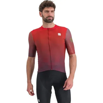 cyklistický dres Pánský cyklistický dres s krátkým rukávem SPORTFUL-Rocket jersey, huckleberry chilly red Mix XXL