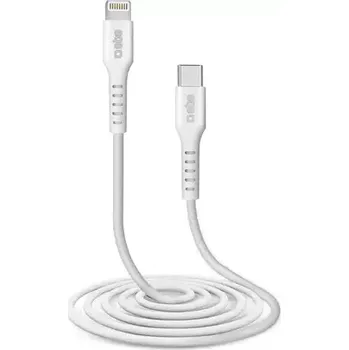 Kabel do PC SBS kabel USB - Lightning 2m bílá (TECABLELIGTC2W)