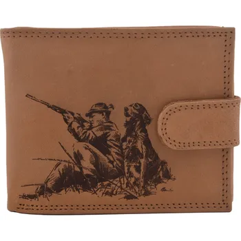 Peněženka Pánská peněženka MERCUCIO natural vzor 60 myslivec a pes 2911927