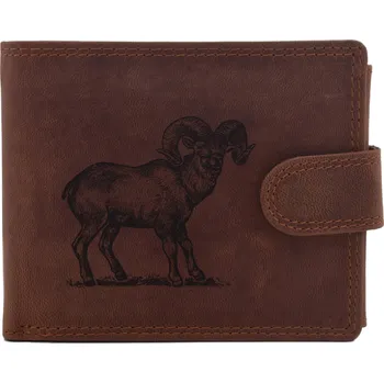 Peněženka Pánská peněženka MERCUCIO světlehnědá vzor 21 muflon 2911906