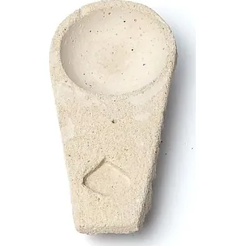 Vonná tyčinka Mistička na vykuřování - pastelově žlutá z cementu, vhodná na vykuřovací bomby/prášek