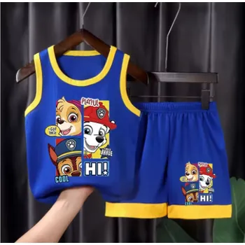 Tlapková patrola Letní set pro kluky - tílko + kraťasy s motivem "Tlapková patrola" Barva: modrá, Velikost: 120 (4-5 let)