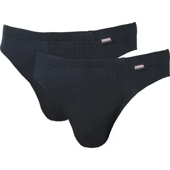 Pánské spodní prádlo ADAMO slipy pánské JONES nadměrná velikost 2 KUSY černá 6XL