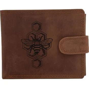 Peněženka Pánská peněženka MERCUCIO světlehnědá vzor 62 včelárstvo 2911906