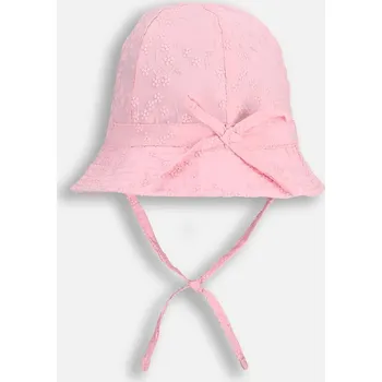 Klobouk Dětský bavlněný klobouk Coccodrillo růžová barva, ACCESSORIES SUMMER GIRL WC5363101ALG 30X, vel. 46