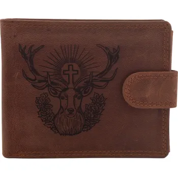 Peněženka Pánská peněženka MERCUCIO světlehnědá vzor 37 sv. Hubert 2911906