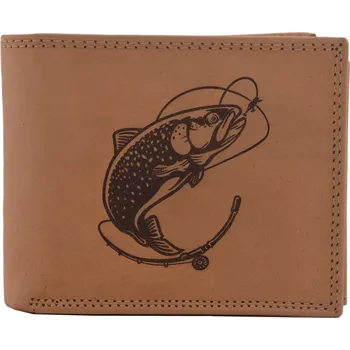 Peněženka Pánská peněženka MERCUCIO natural vzor 49 pstruh s prutem 2911911