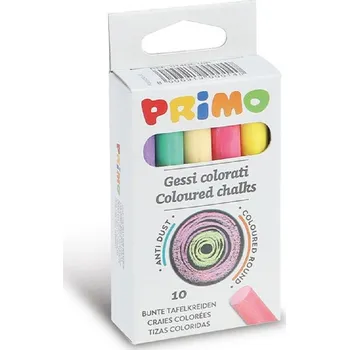 PRIMO Křída barevná neprašná - kulatá - 10 ks