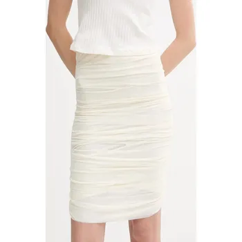 Dámská sukně Sukně MM6 Maison Margiela béžová barva, mini, pouzdrová, S62DA0037 S62DA0037.S24423.962 01X, vel. S