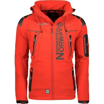 Pánská softshellová bunda GEOGRAPHICAL NORWAY TECHNO červená 5XL