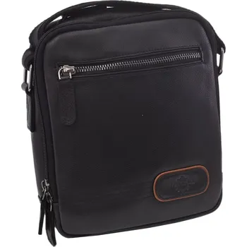Kabelka Mercucio Pánské kožené crossbody černá nappa 250854