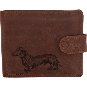 Peněženka Pánská peněženka MERCUCIO světlehnědá vzor 55 jezevčík 2911906
