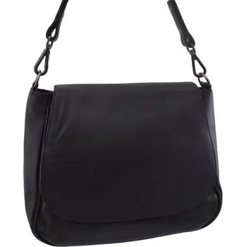 Kabelka Mercucio Dámská kožená crossbody kabelka černá 250705