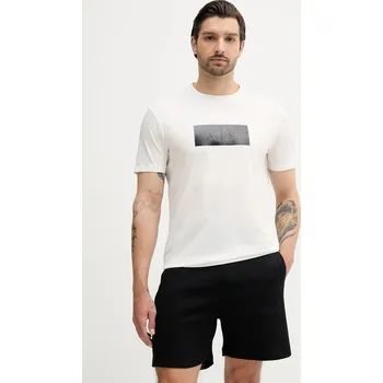 Pánské tričko Bavlněné tričko Armani Exchange XM000786.AF10364 béžová 01X, vel. XL