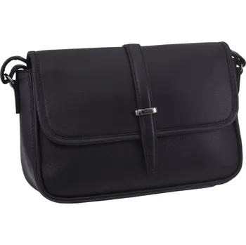 Kabelka Mercucio Dámská kožená crossbody kabelka černá 250117