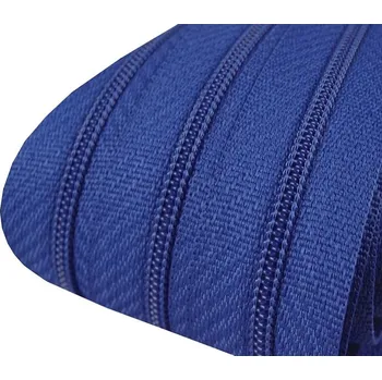 Zip Zip spirálový šíře 3 mm metráž - modrý královský - 1m