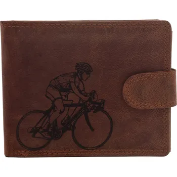 Peněženka Pánská peněženka MERCUCIO světlehnědá vzor 90 cyklista 2911906