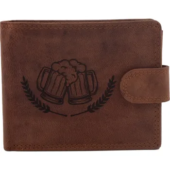 Peněženka Pánská peněženka MERCUCIO světlehnědá vzor 85 pivo 2911906