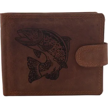 Peněženka Pánská peněženka MERCUCIO světlehnědá vzor 51 pstruh 2911906