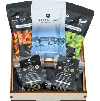 Dárkový potravinový koš Grilovací zvýhodněný set + dárková krabička zdarma