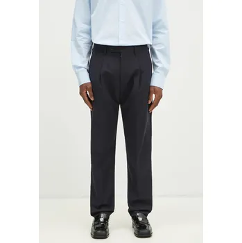 Pánské kalhoty Kalhoty s příměsí vlny Paul Smith pánské, tmavomodrá barva, přiléhavé, M1R-408Z-P02571 M1R.408Z.P02571 59X, vel. 36