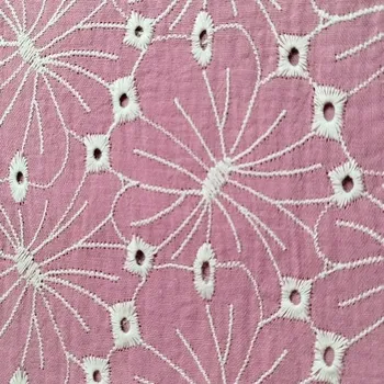 Fáčovina - mušelín růžová s vyšíváním EU